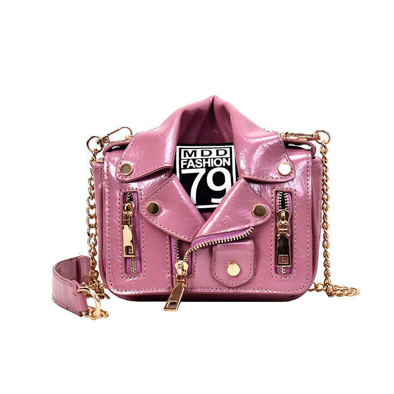 Oil jacket, small suit, women's 2024 spring/summer new chain bag, Korean version fashionable one shoulder crossbody bag bags