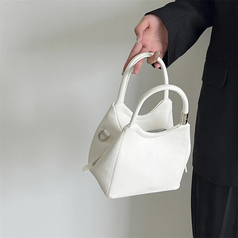 High Quality Women Crossbody Bag Solid Color Simple All-Matched Pu Leather Female Handbag Niche Retro Ladies Shoulder Bag 240822