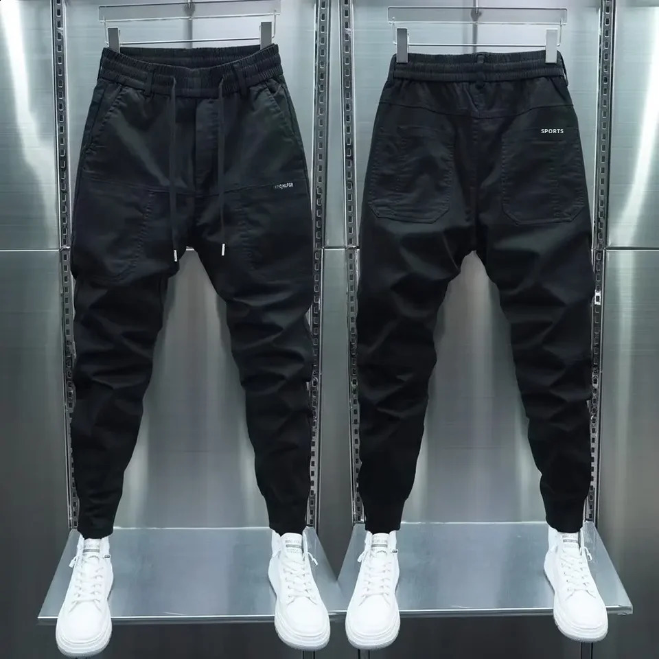 Trendy s casual mens pants with spring summer and autumn styles featuring hiphopa ndu ltrathinde signsu itablefo rsh ippingSmo othsil houettecas uallo