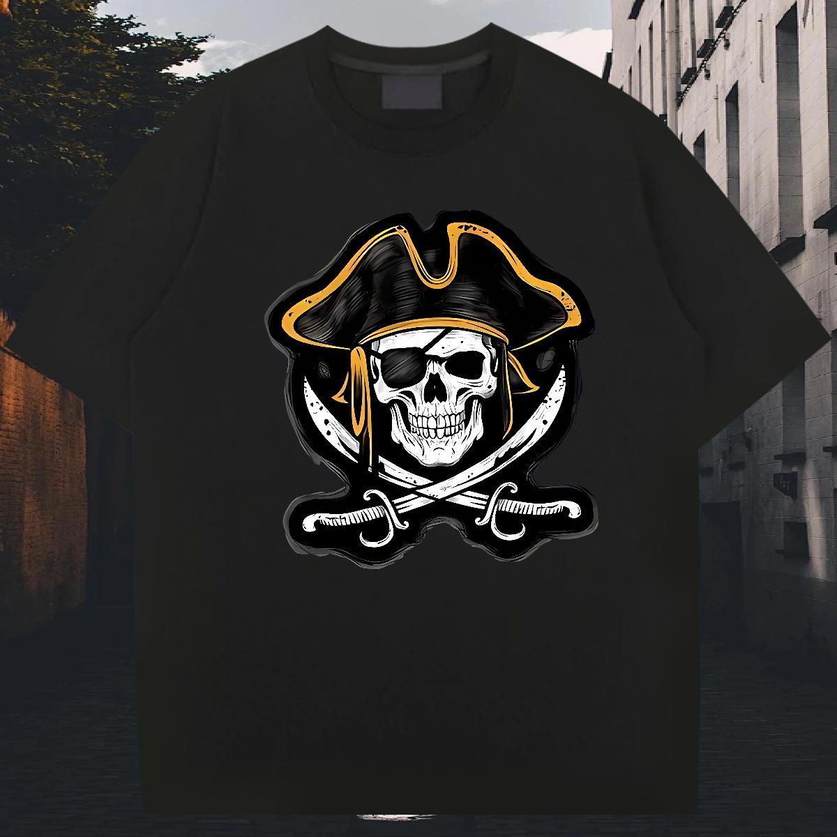 Cool Design Mens T Shirts 230g Cotton sword Daily Wear DIY Printed O-Neck Short Sleeve Couples T Shirts Casual New Tops