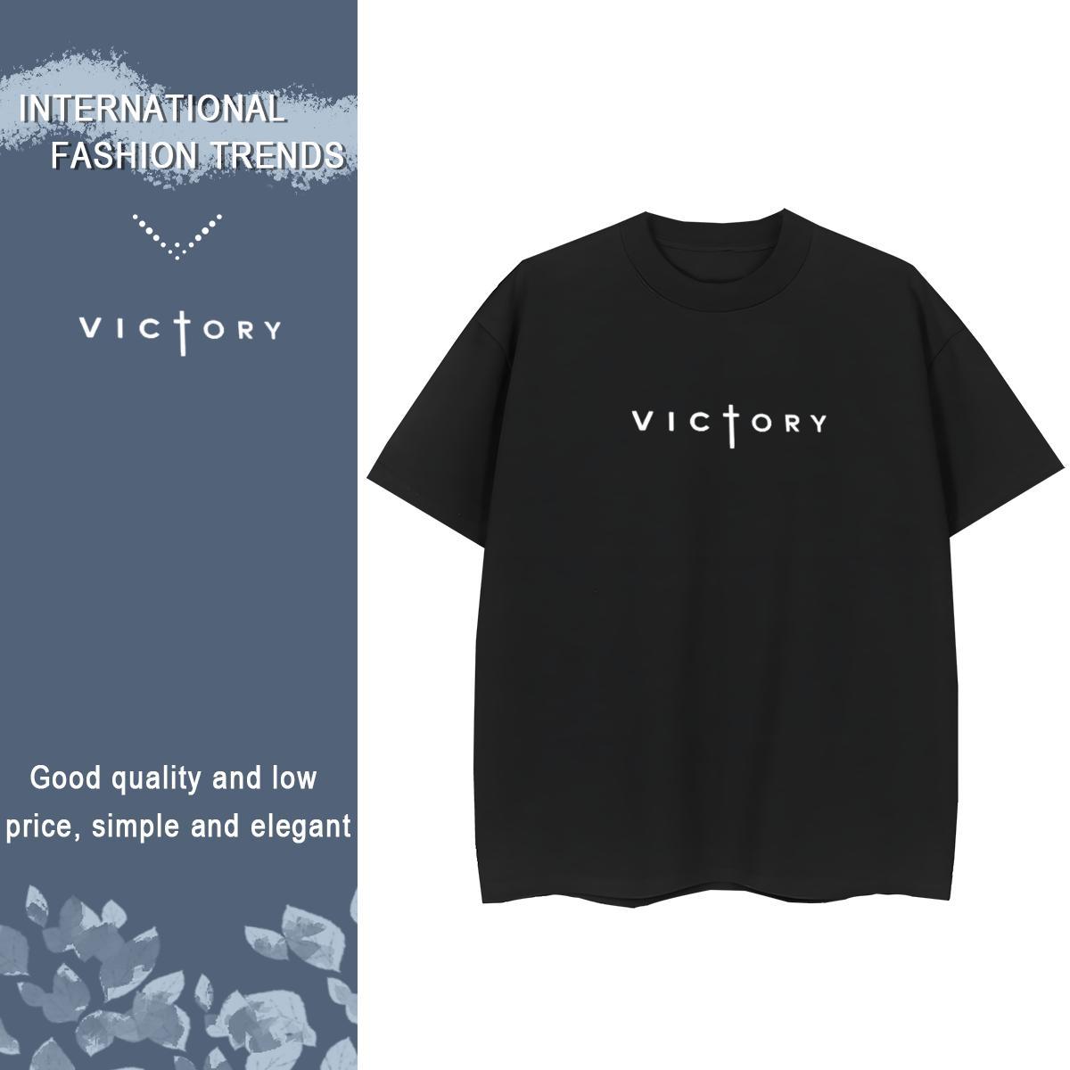 Free Shipping Lady T shirt 100% Cotton 230g letter Casual Daily Wear Women T Shirts Breathable Crew Neck DIY Logo Tops Tees