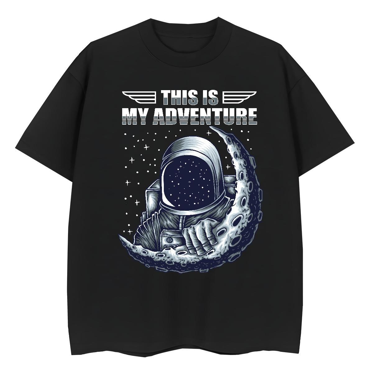 Nice Woman Tshirt 230g Pure Cotton universe Outdoor T Shirt For Woman Short Sleeve O-Neck DIY Printed Top Tees