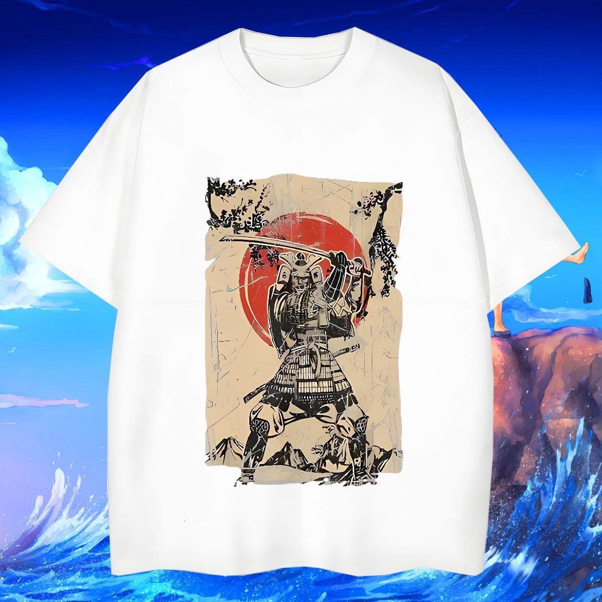 Unisex T-Shirts 230g Cotton skull High Street Hip Hop Black White O-Neck Short Sleeve Men Tshirts DIY Customized Clothes