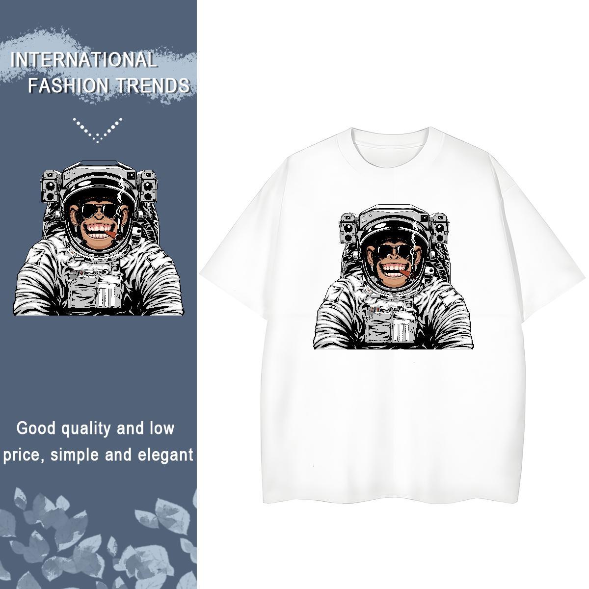 High quality Woman Tshirt 230g Cotton planet Beach T-Shirts for Women Breathable Crew Neck Custom Printed Clothes
