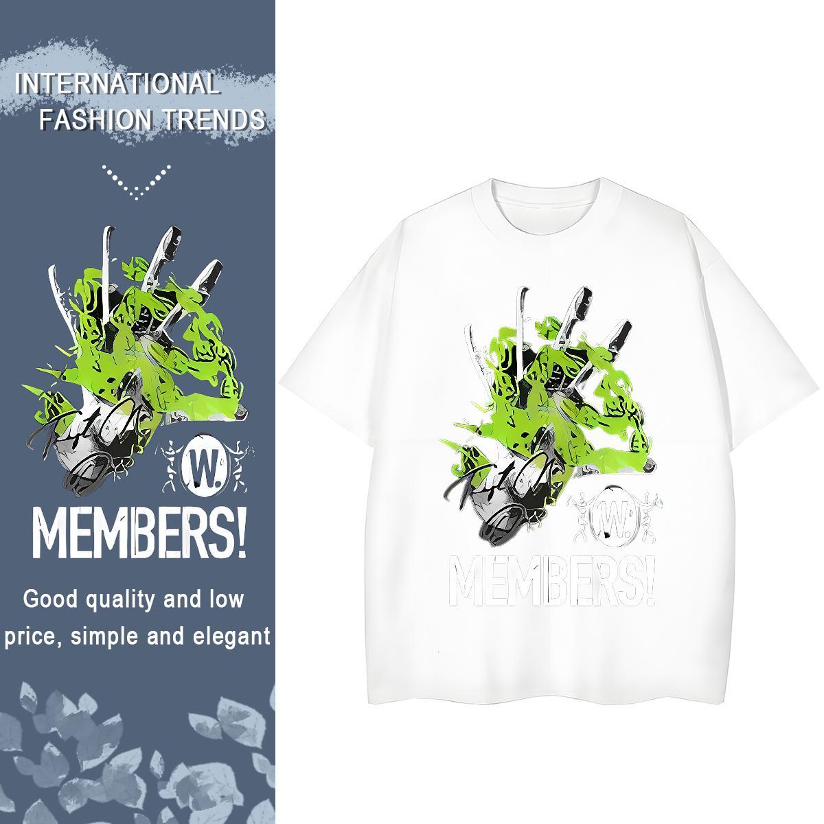 Designer Nice Women Tshirts 230g 100% Cotton letter Sport Woman T Shirts Breathable Short Sleeve DIY Anime Printed Clothes Shirt