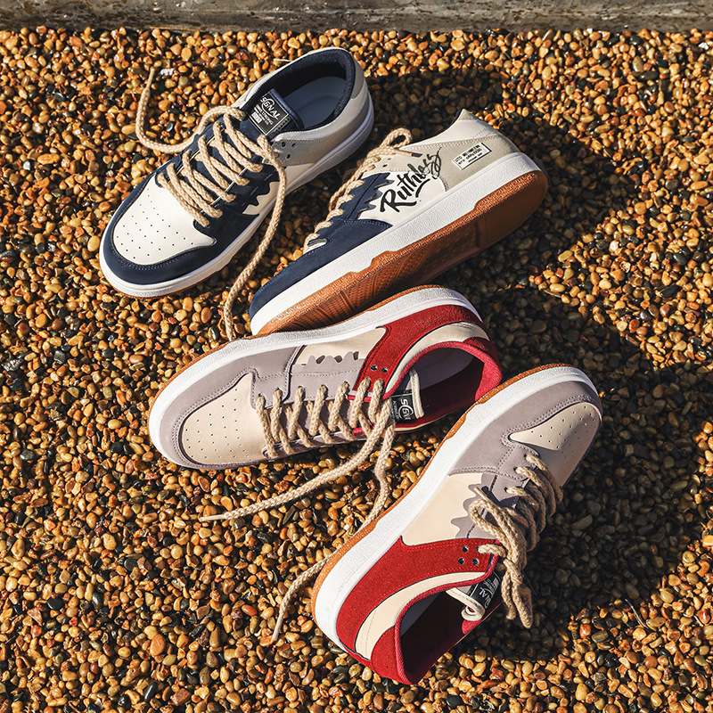 Ddmysports Losing Money Spring Niche Graffiti Board Korean Version Trend Splicing Casual Sports Men S Shoes OUTDOOR