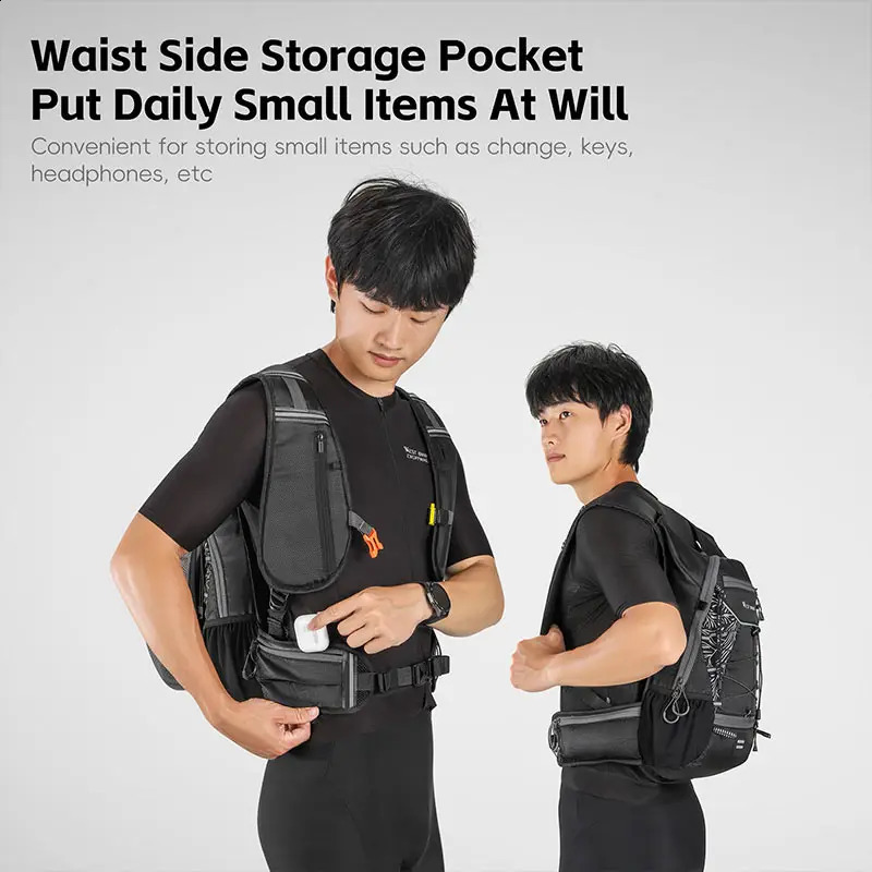 WEST BIKING 7L16L Bicycle Backpack Breathable Reflective Outdoor Climbing Hiking Moisturizing Helmet Storage Bag 240823