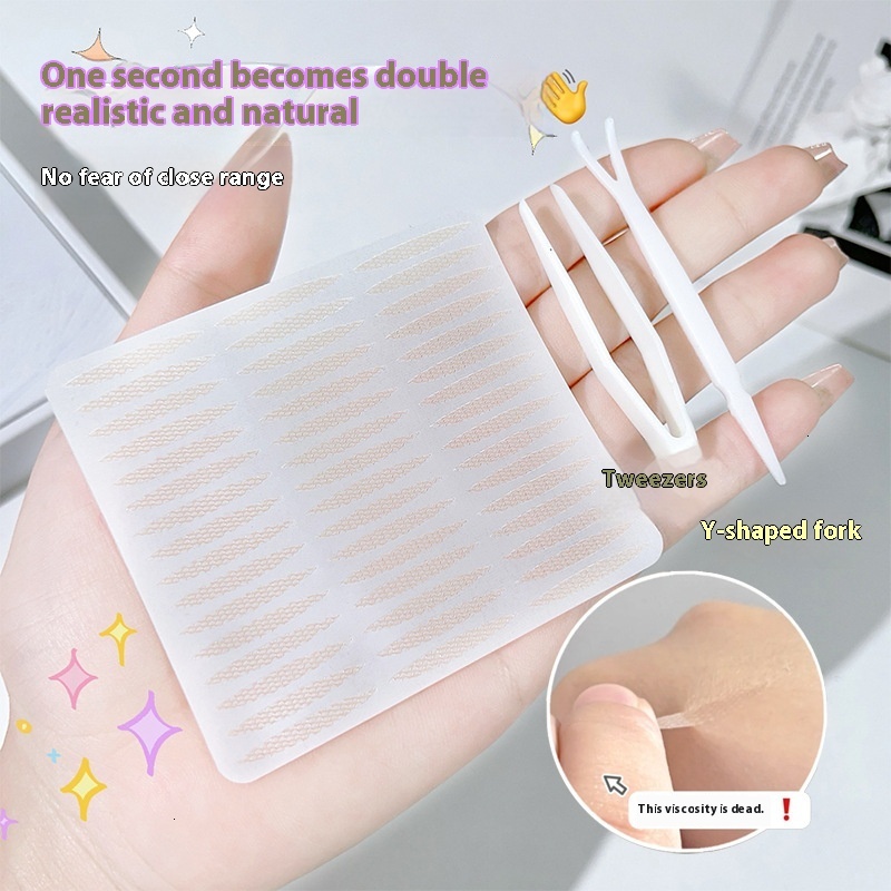 Natural Traceable Mengfei Double Eyelid Adhesive Strips Hygiene and Comfort Ensured Without Glue