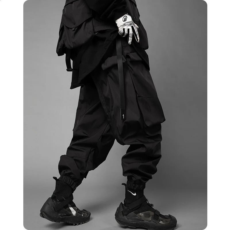 Unisex Harajuku Jogger Hiphop Paratrooper MenS Clothes Multi-Pocket Loose Cargo Pants Foot Overalls Street Dress Large Pocket 240822