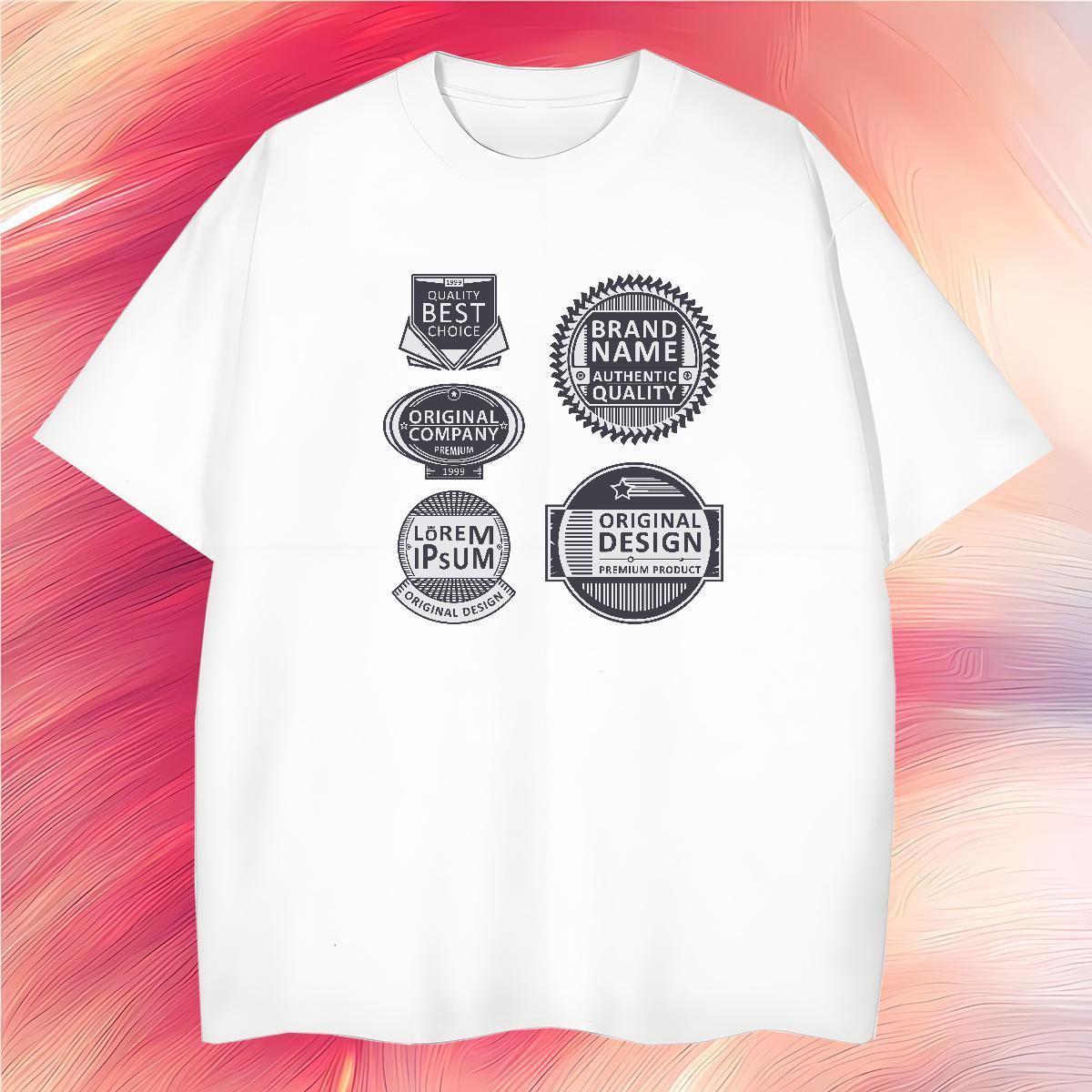Designer T shirt 230g Cotton letter Street Custom Cartoon Crew Neck Tshirt for Man Woman DIY Tees Shirts