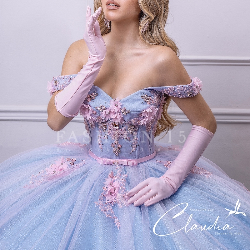 2025 Sky Blue Shiny Quinceanera Dresses Ball Gown Sweetheart Applique Lace Beading Tulle Lace-Up Backless Party Princess Sweet 16 Dress