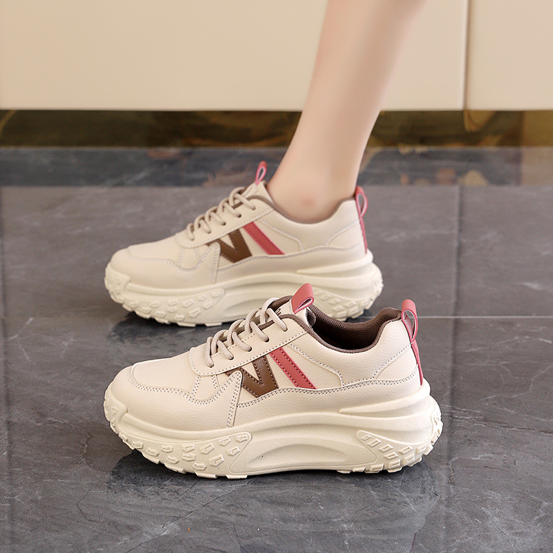 Ddmysports Autumn New Ins Korean Edition Dad Girls Thick Bottom Versatile Casual Sports Board Shoes For Women KT OUTDOOR