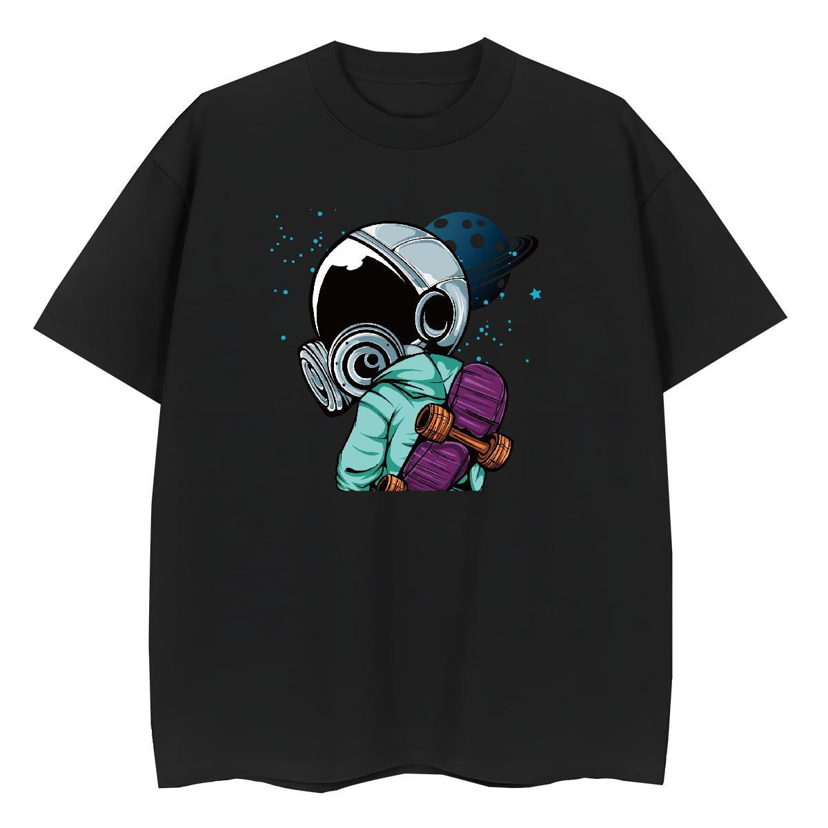 High quality Lady T shirt 230g 100% Cotton universe Sports Street Wear Womens T Shirts O-Neck Short Sleeve DIY Logo Tees