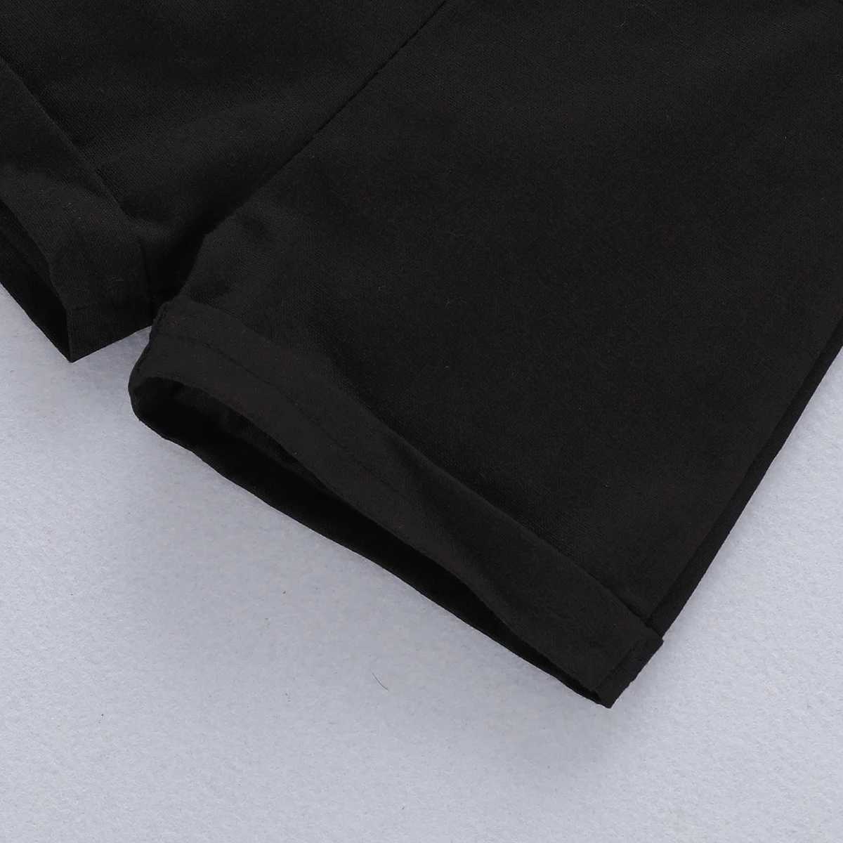 Mini Gentleman Outfit Newborn Baby Boy Formal Costumes Short Sleeve Shirt With Bow + Romper Short Pants Summer Fashion 2 Pcs Set W250218