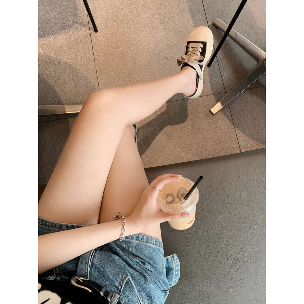 Ddmysports Sheepskin Edition Grape Mom Same Style Satin Casual Coarse Lace Breathable Thick Bottom Increased Eight White Shoes For Women OUTDOOR