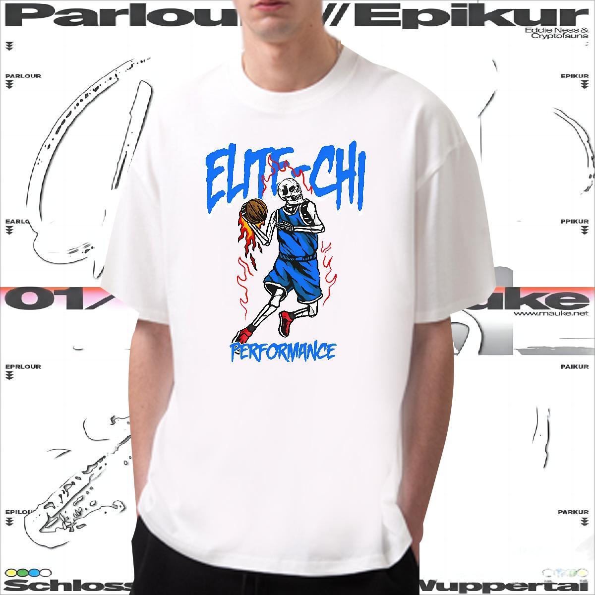Brand Man T Shirts 230g Pure Cotton skull Summer Casual White Plus Size Breathable Men Tops Tees New Designer Polos