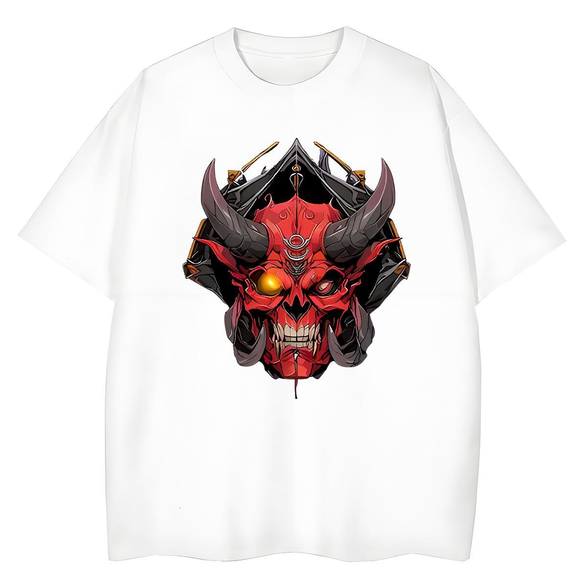 Comfortable Lady T shirt 230g 100% Cotton scare Casual Sport T Shirts Women Breathable Crew Neck Skull Wear