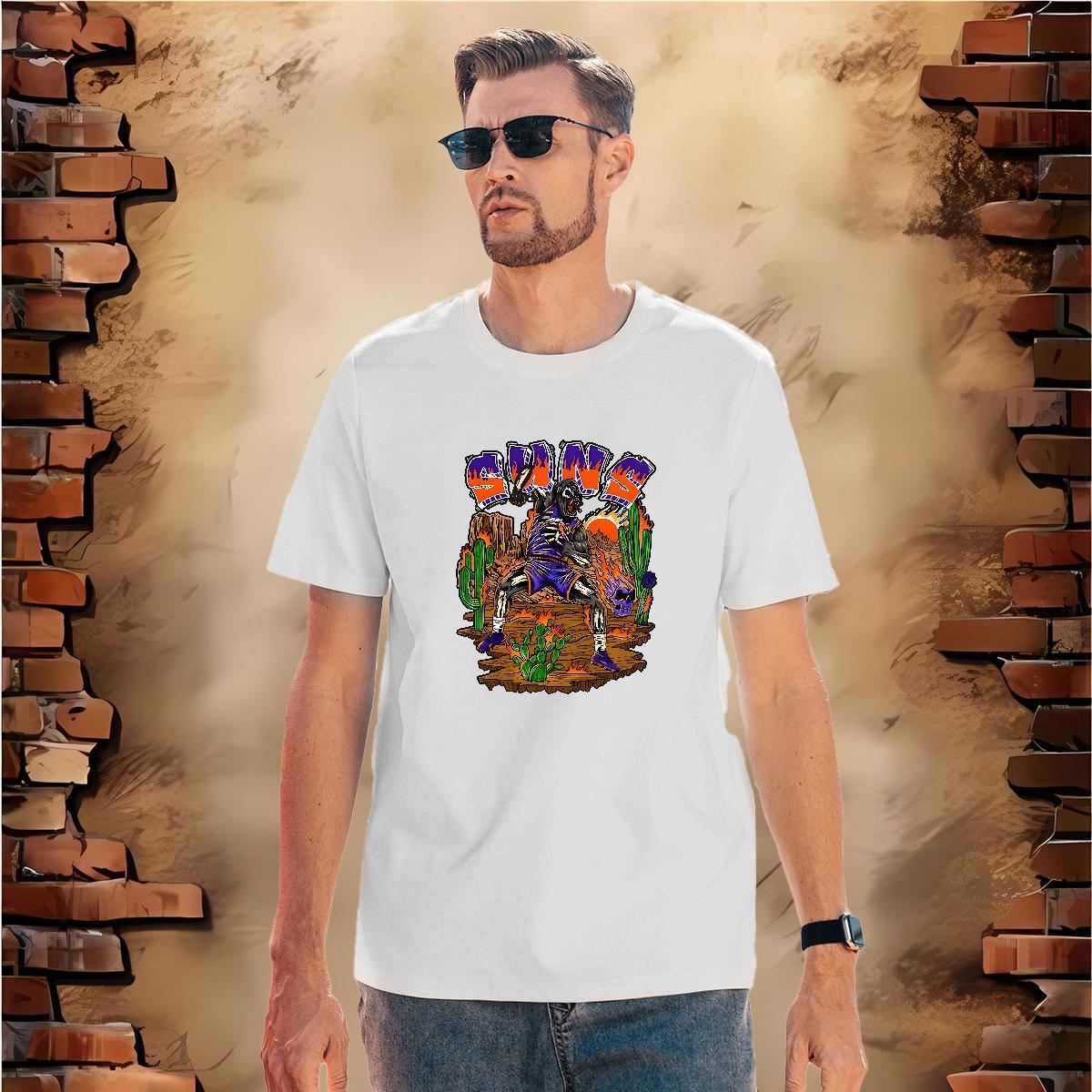 Unisex T Shirts Men 230g Pure Cotton skull Hip Hop Street Black Oversized Breathable Short Sleeve Men Clothes T-Shirt Fashion Casual Tops