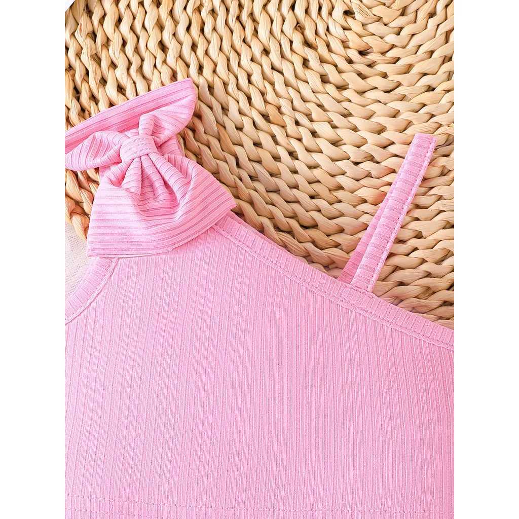 Baby Clothing Set 6-36 Months Shoulders Cute Butterfly Skin Summer Clothing Childrens Girls Baby Clothing Set W250218