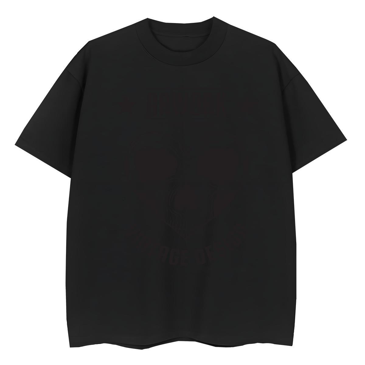 Comfortable T Shirt For Man 230g Cotton skull Beach DIY Breathable Soft Men Tshirts Fashion Casual Clothings
