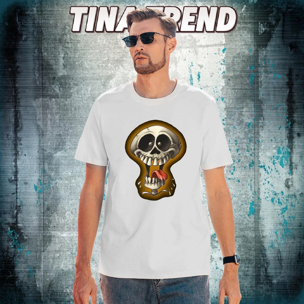 Cool Mens T Shirts 100% Cotton 230g skull Street Casual Custom Printed Breathable Short Sleeve Tshirts Stylist Tops Tees