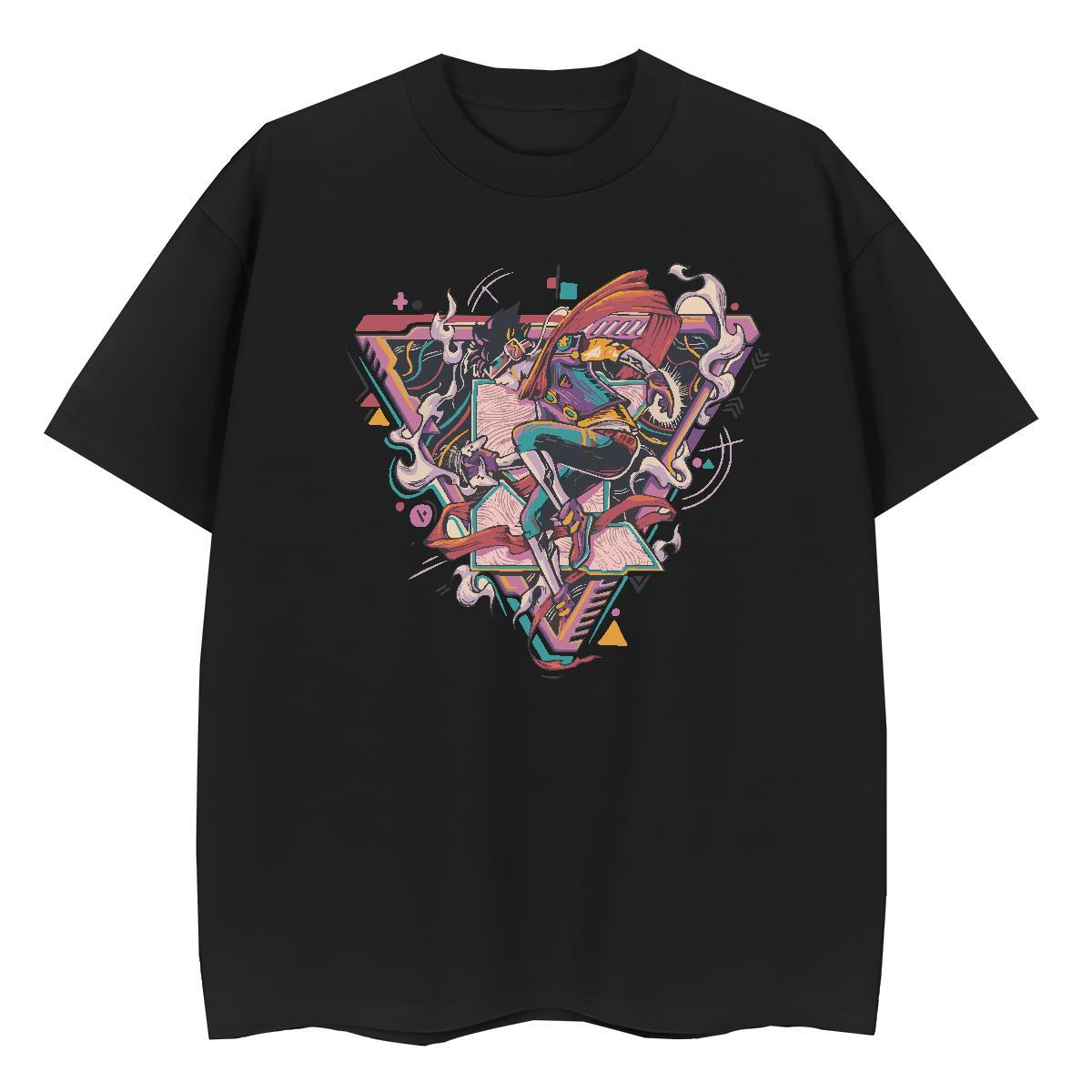 Comfortable Lady T shirt 230g 100% Cotton painting Casual T Shirts Women Breathable Custom Cartoon Tops Tees