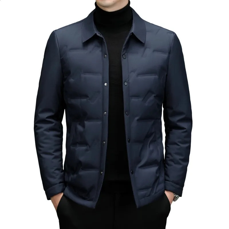Winter mens down jacket winter warm suit business highquality thick casual 240822