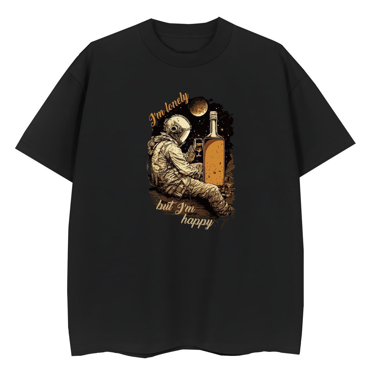 Brand Women Tshirts 100% Cotton 230g universe Spring Summer Woman T Shirts Crew Neck Breathable Custom Cartoon Polos