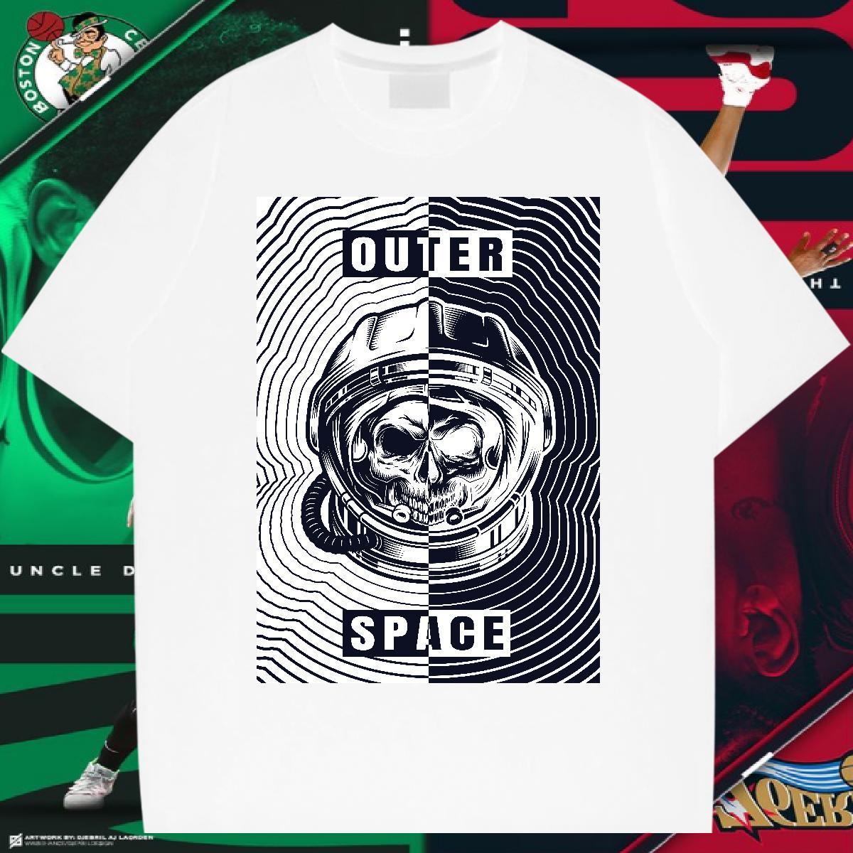 High Quality T Shirt For Man 230g Pure Cotton skull Sport Black White Breathable Soft Men Tees Fashion New Tees Shirts