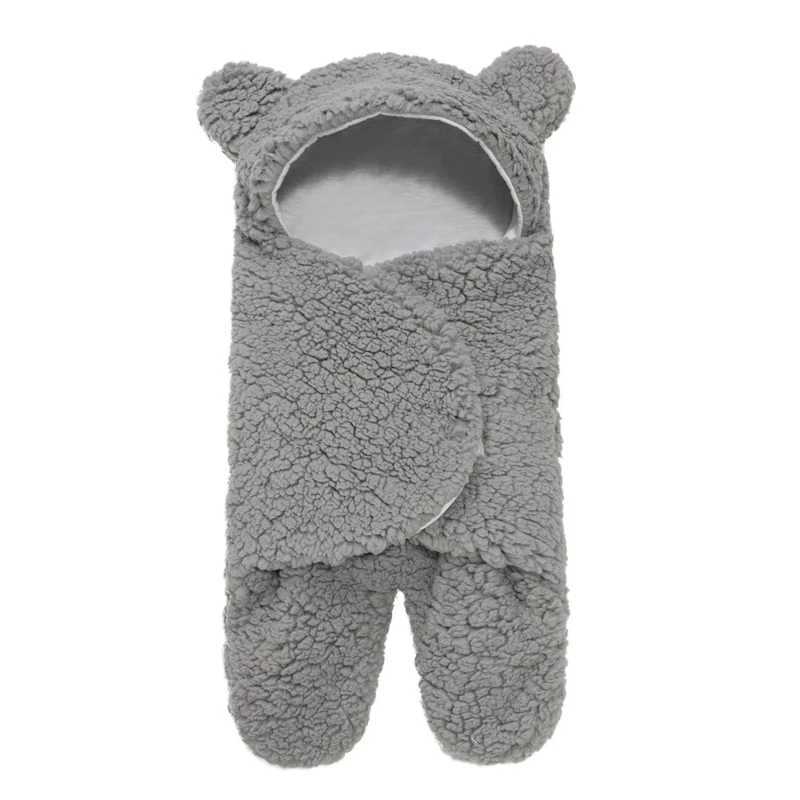Newborn Blanket Cute Cartoon Toddler Winter Warm Sleeping Sack Stroller Wrap High Quality Safety Baby Swaddle NewXJ240822