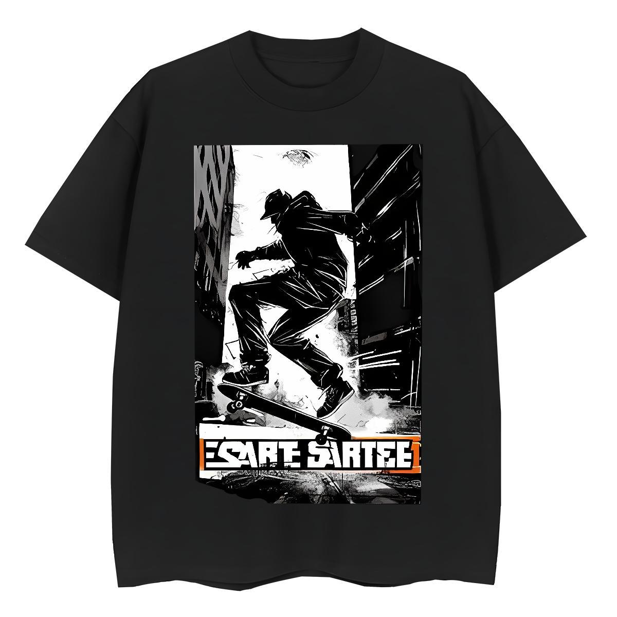 Brand Couples T Shirts 100% Cotton 230g game Hip Hop Street T shirt Crew Neck Breathable Oversized Tees
