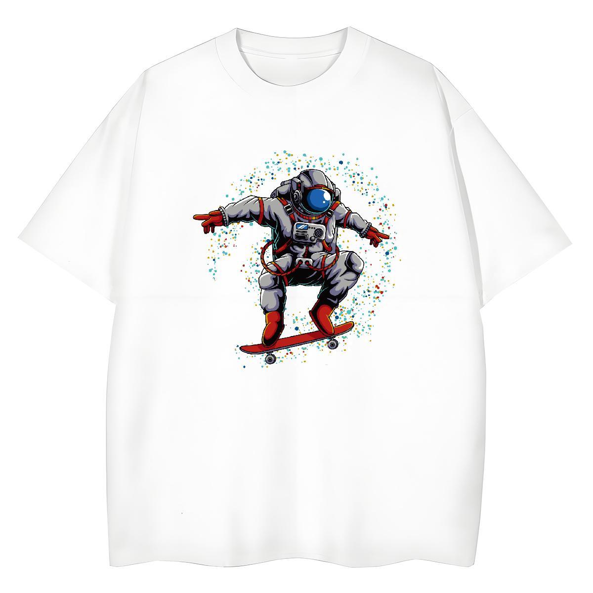 Free Shipping Women Tees 230g Pure Cotton universe Street Womens T Shirts Breathable Short Sleeve Cartoon Anime Clothes