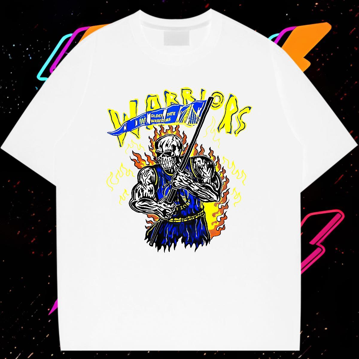 Comfortable Mens T Shirts 230g Cotton skull Street wear Hip Hop Customized Breathable Tshirt for Man Woman Fashion Designer Clothings