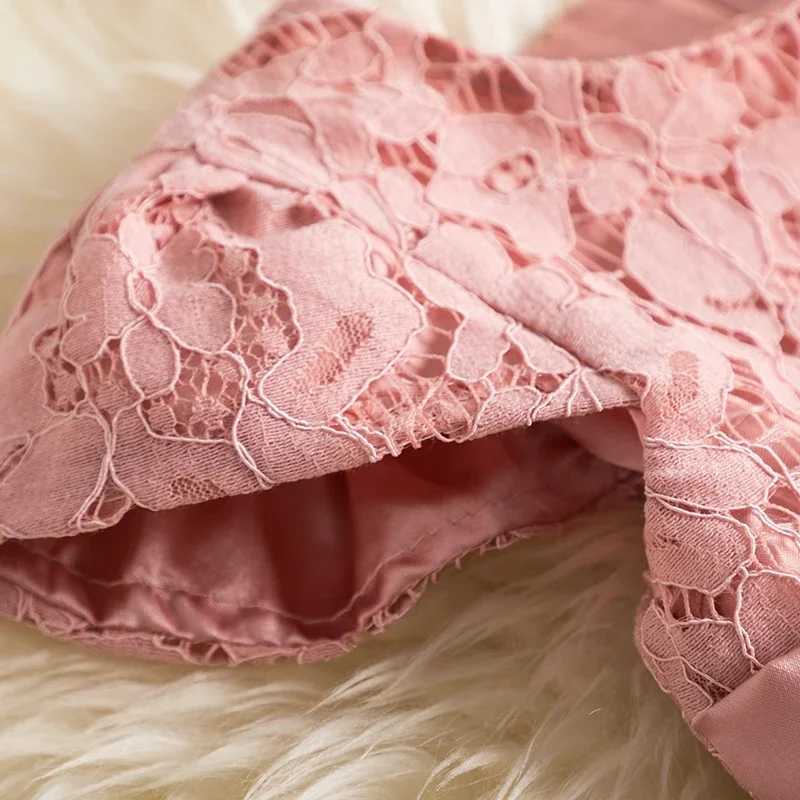 Baby Girl Birthday Bow Fluffy Dress 12M Baby Pink Sparkle Impregnated Tutu Dress Flower Girl Wedding Dress Childrens Puff Sleeve Clothing W240823