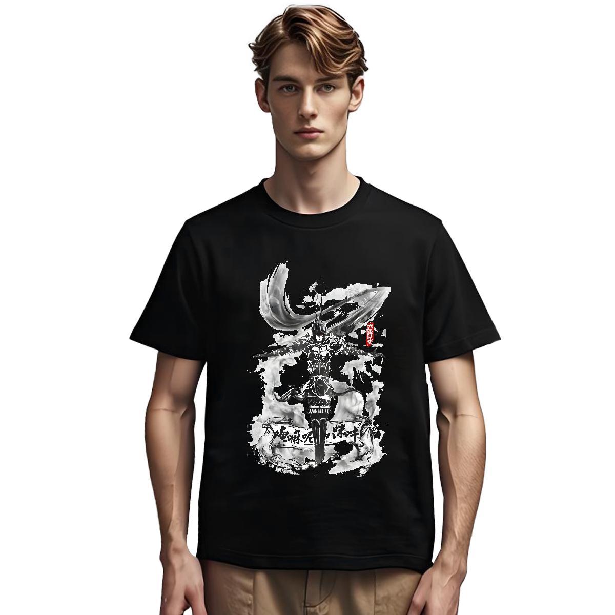 Brand T-Shirts for Men 230g Cotton Casual Pure Cotton Mens Tshirts Fashion Casual Skull Top Tees
