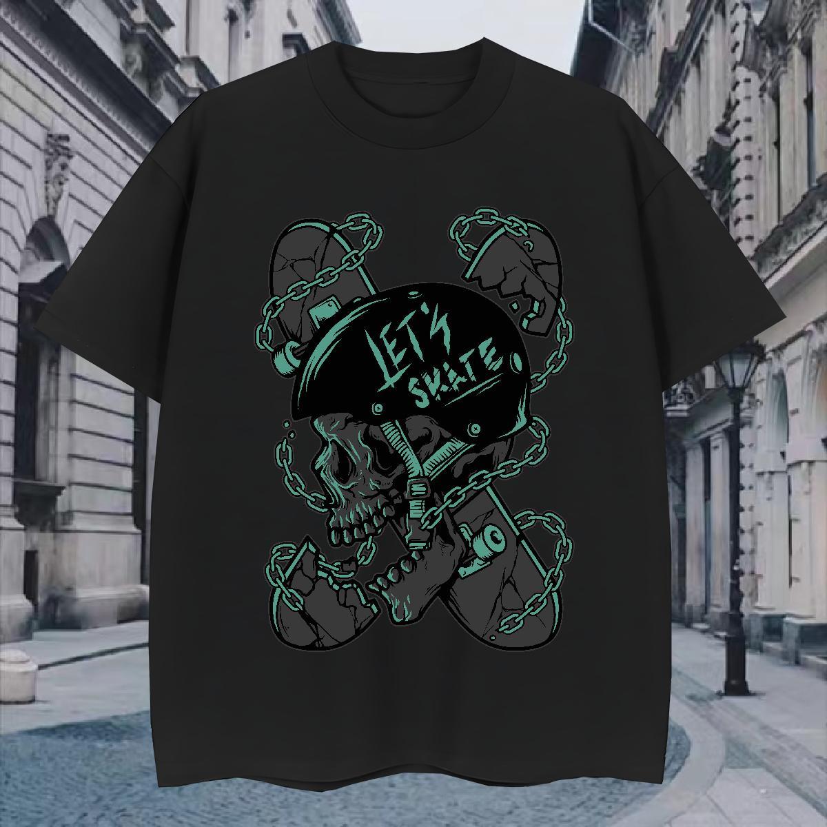 Wholesale T shirt 100% Cotton 230g skull Home Outdoor Oversized Short Sleeve Soft Tshirt for Man Woman Factory Direct Tee Shirt