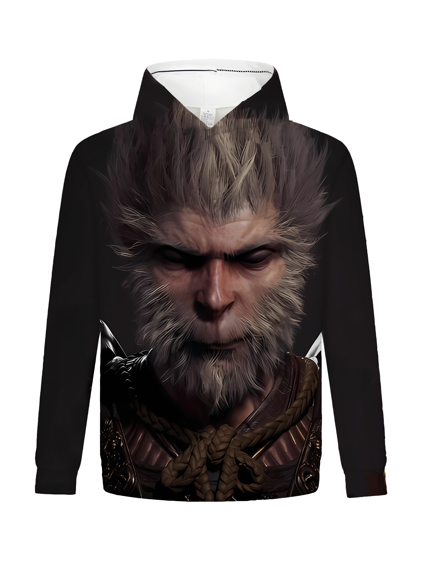 The Latest 3A Game Black Myth Wukong Explosive Printed T-shirt With Casual Trend Hoodie
