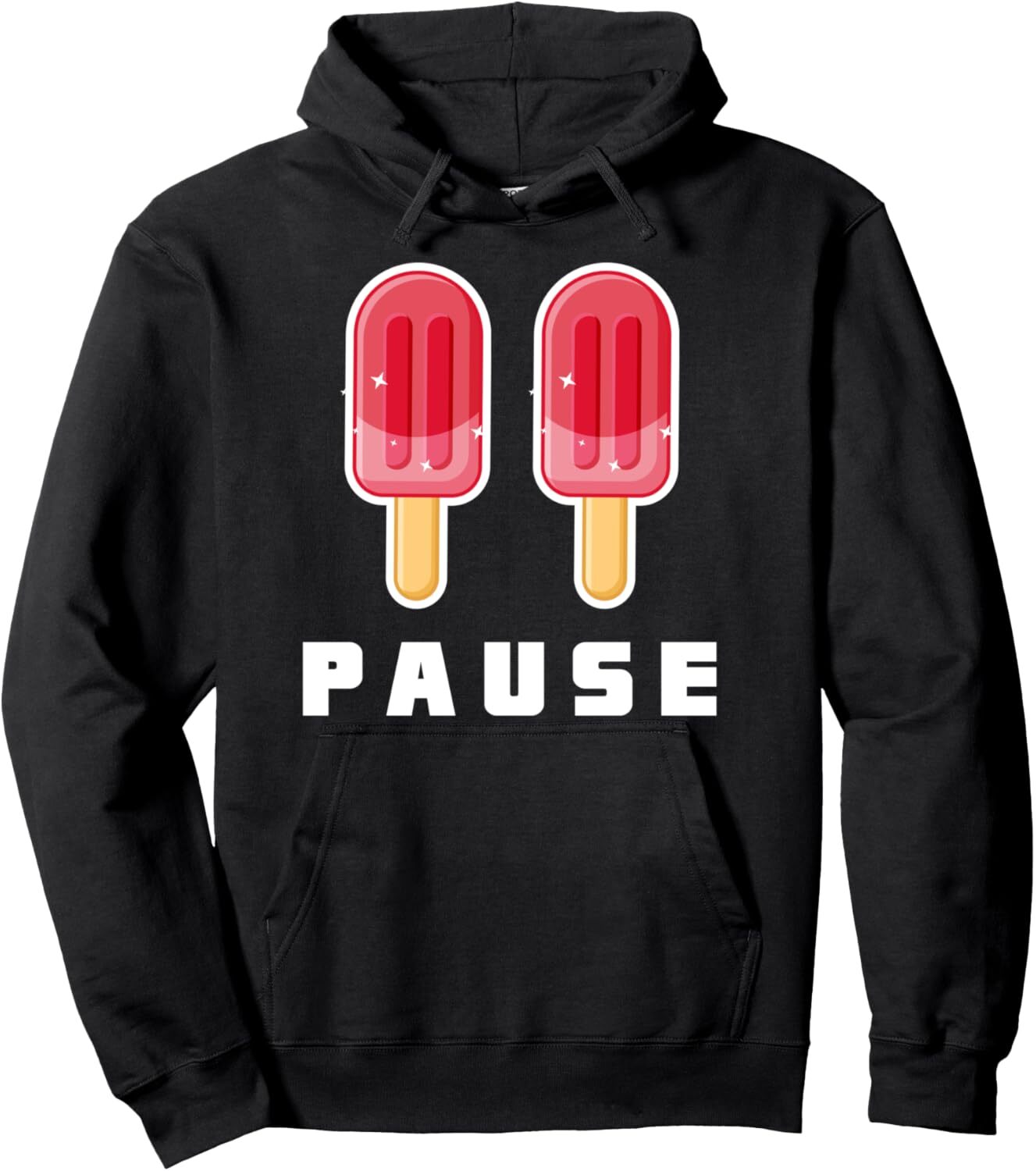 Hoodie for Mens Womens Cool Pause Summer Vibes Enjoy Beach Sun Sea Ice Cream Pullover Hoodie Graphic Hoodies sweatshirt Pullover Long Sleeve