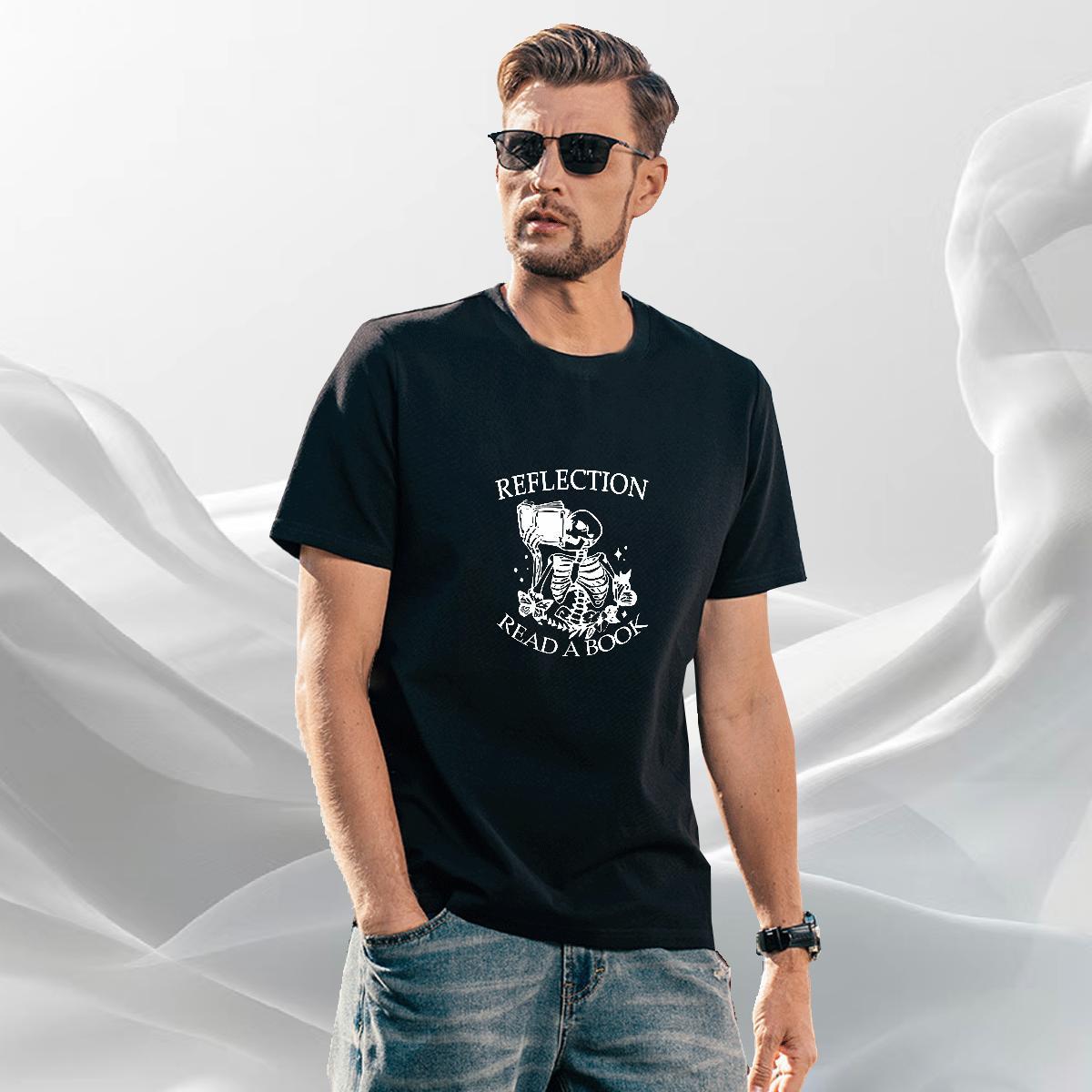 Cool Design T Shirt For Man 230g Pure Cotton halloween Outdoor Graphic Breathable Short Sleeve Men Clothes T-Shirt Stylist Tees