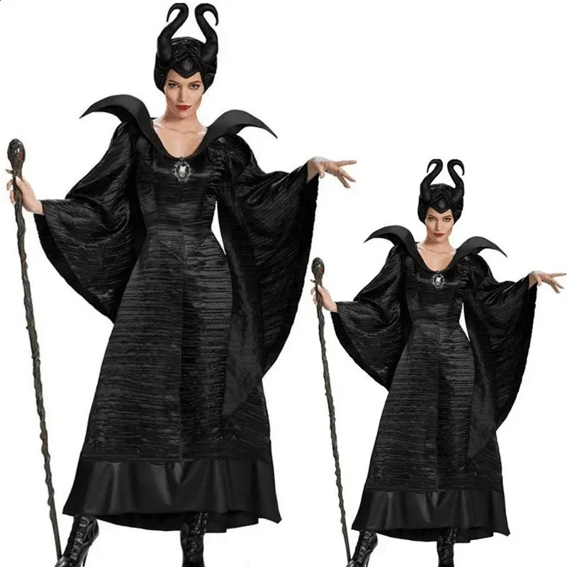Black Witch costume Halloween party display costume export game uniform male anime role-playing Halloween costume 240823