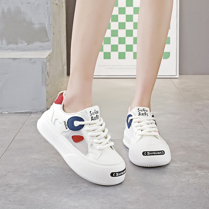 Ddmysports Thick Soled White For Women New Spring S Versatile Height Increasing Sports Fashion Casual Board Shoes OUTDOOR