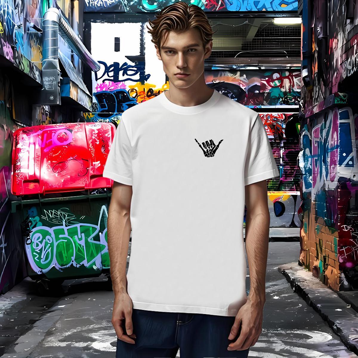 High Quality T-Shirts for Men 100% Cotton 230g skull Sports Casual Custom Print Oversized Breathable Crew Neck Men Tees Classic Top Tees