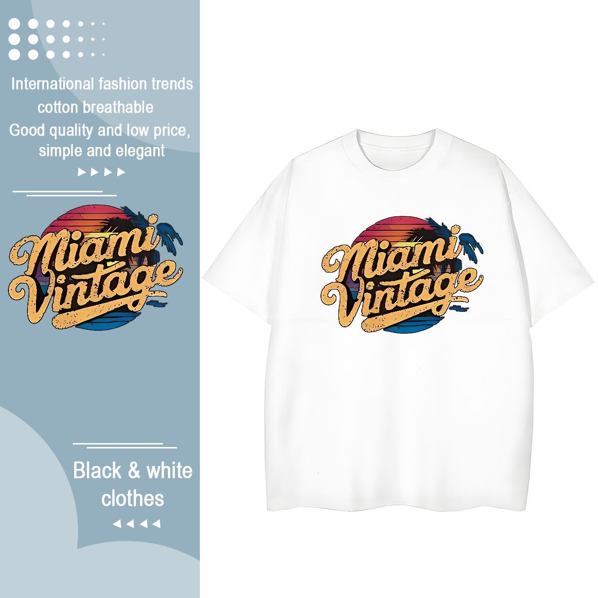 Female Women Tees 230g Cotton letter Sports Casual T Shirt For Woman Round Neck Short Sleeve Plus Size Custom Clothings