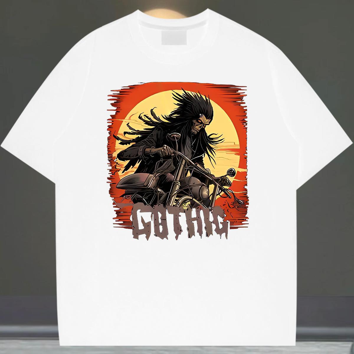 Designer T-Shirts for Men 100% Cotton 230g skull Summer Casual Custom Printed Pure Cotton Mens Tshirts DIY Customized Top Tees