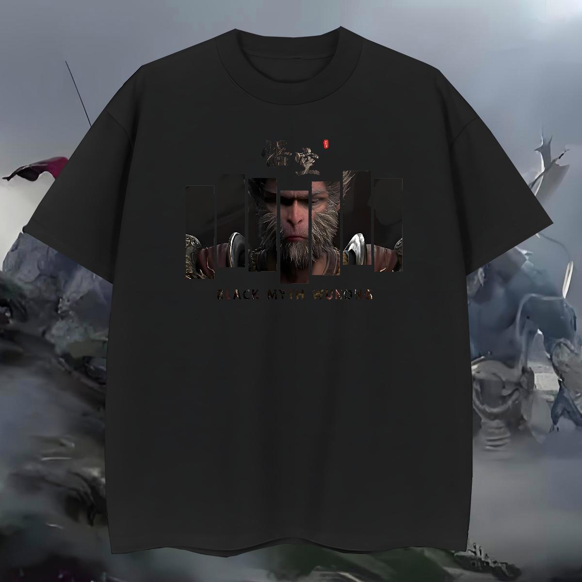 Comfortable T shirt 100% Cotton 230g Daily Wear Crew Neck Breathable Mens Tshirts 2024 New Skull Tops