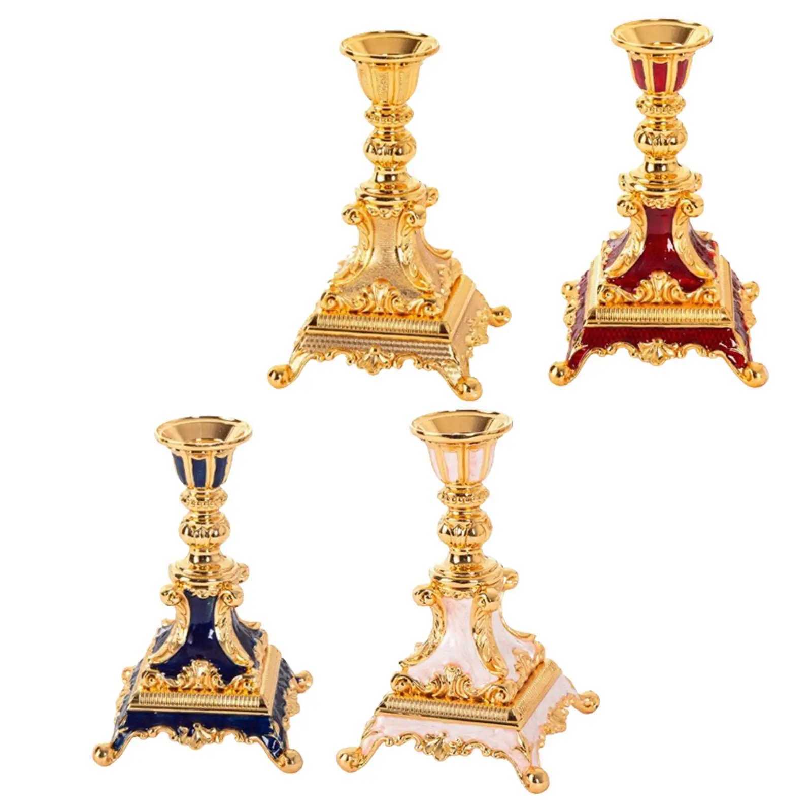 Candle Holder Vintage Craft Candlestick Holder for Party Bedroom Home Decor Y240823