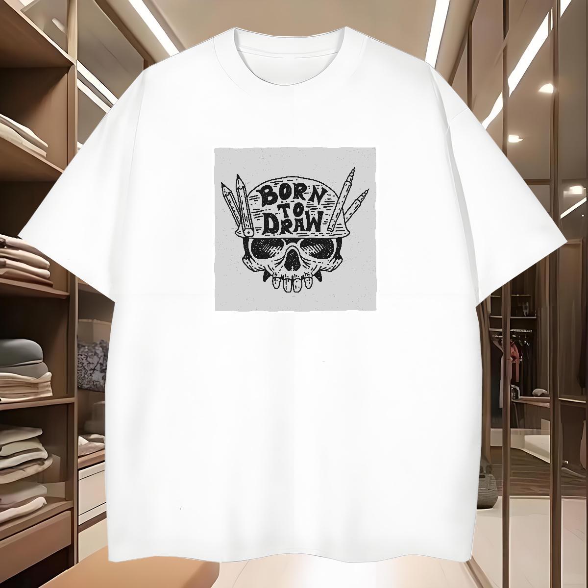 Cool Design T shirt 230g Cotton monster Street wear Hip Hop Custom Big Size Breathable Crew Neck Men Tees Fashion Casual Tops Tees