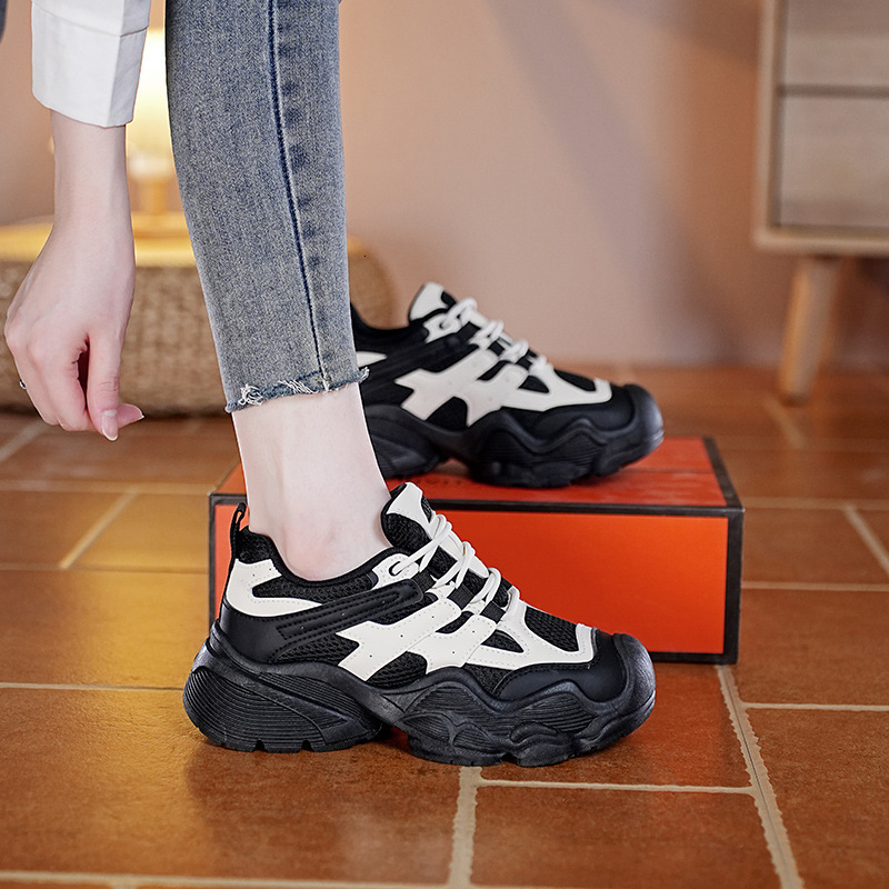 Ddmysports Mesh Thick Sole Dad For Children New Autumn Versatile Sports And Leisure Height Increasing Women S Shoes RW AB OUTDOOR