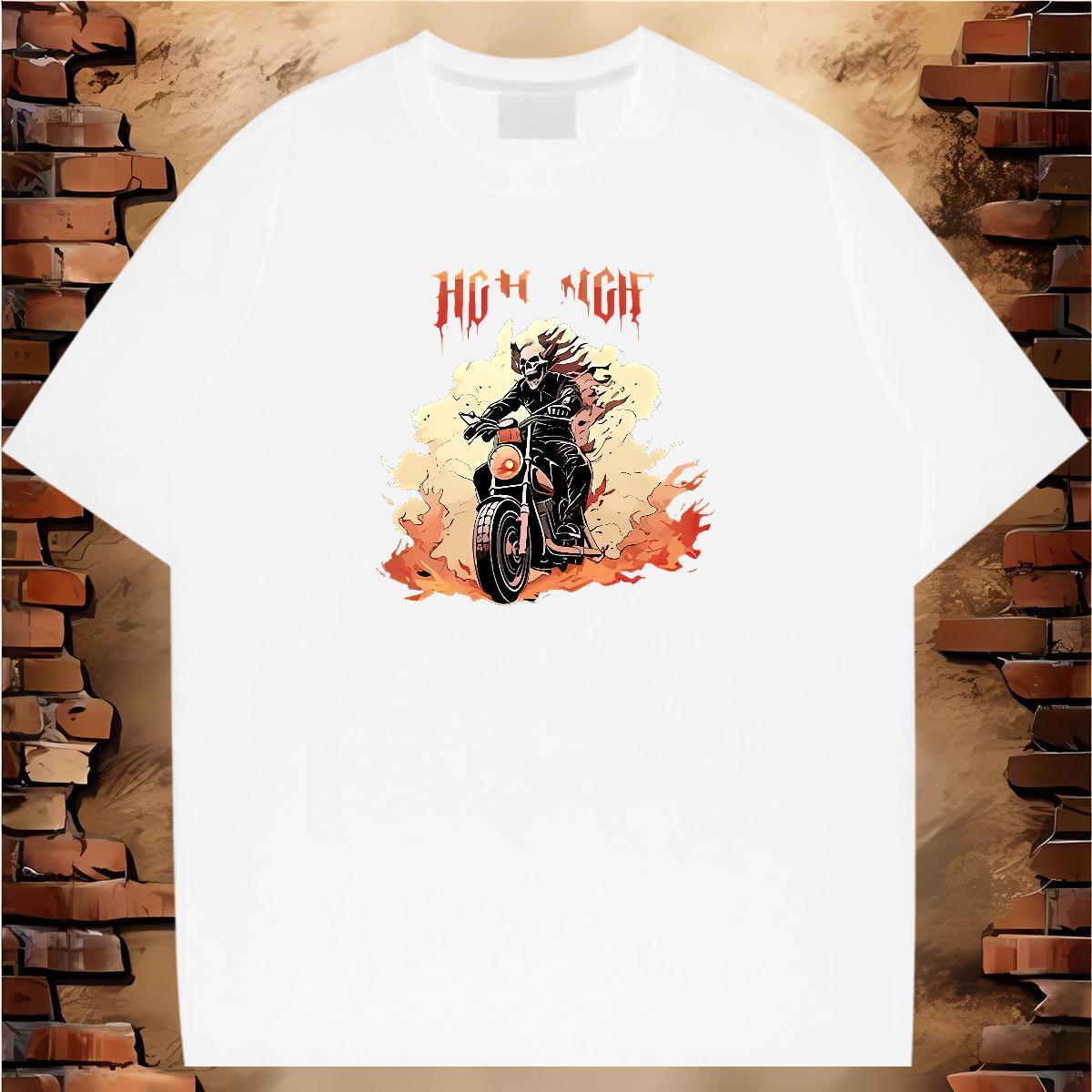 High Quality T-Shirts 230g 100% Cotton skull Sport Oversized 4XL Breathable Soft Men Tshirts Designer Tops Shirt