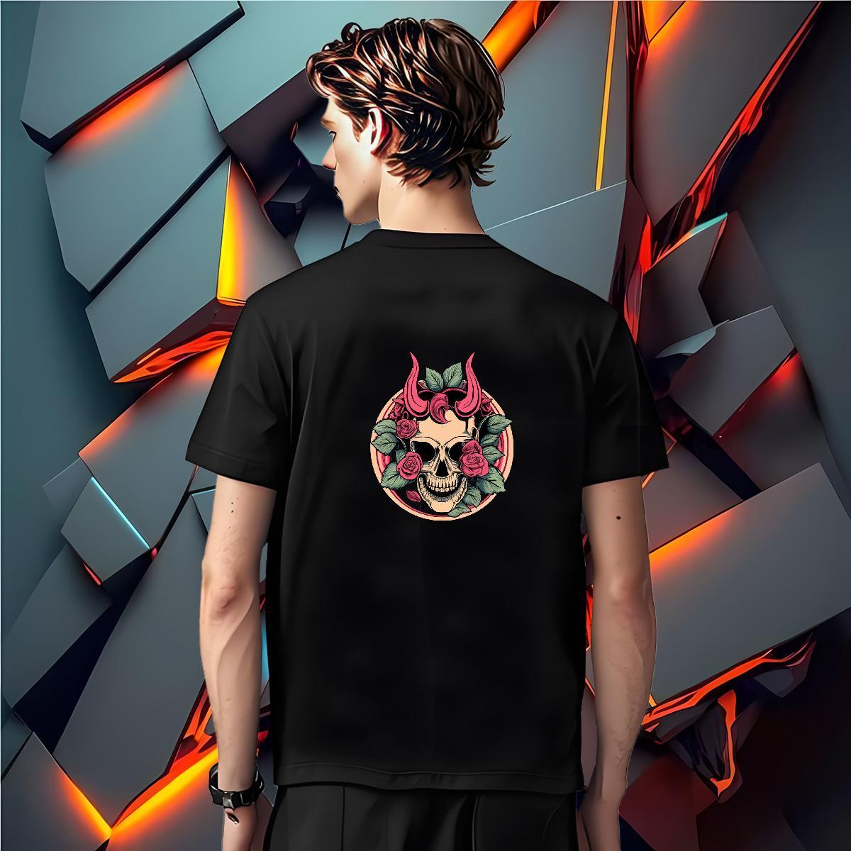 Popular T Shirt For Man 100% Cotton 230g skull Sport Skull Breathable Mens Tshirts Designer Wear